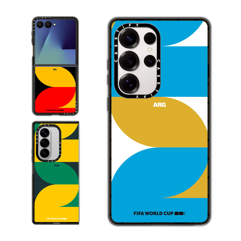 现货CASETiFY联名2026年国际足联世界杯球衣定制适用三星S24/S25Ultra手机壳Z Flip 7/Z Fold 6限量款保护套