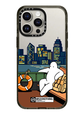 旅行去香港casetify适用苹果iPhone15 pro max磁吸手机壳14/13/12小众艺术家Mr.Donothing慵懒可爱保护套潮牌