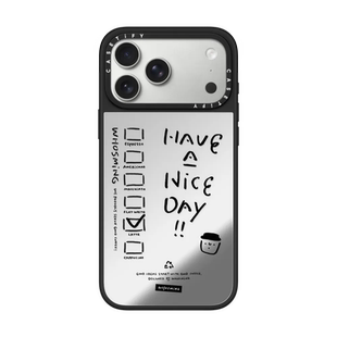 咖啡日CASETiFY适用苹果iPhone17 Pro Max手机壳16/15/14磁吸镜面13防摔保护套air小众艺术简约黑白WHOSMiNG