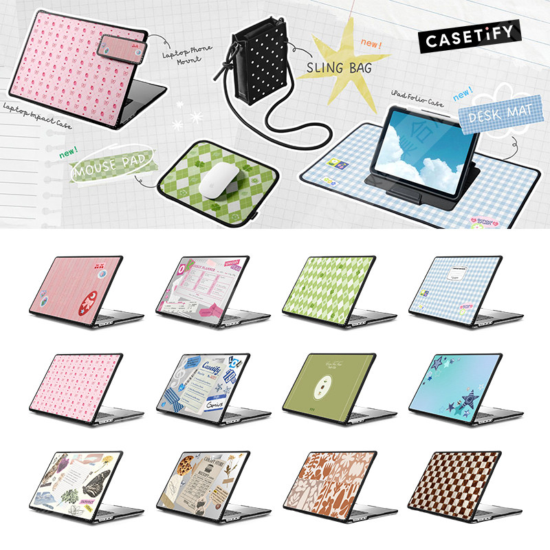 CASETiFY返校日美式复古学院风适用苹果MacBook Pro13/14/15/16寸电脑笔记本保护壳Air创意防摔套M1/M2/M3/M4