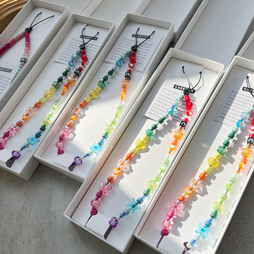 网红ins风串珠casetify手机链