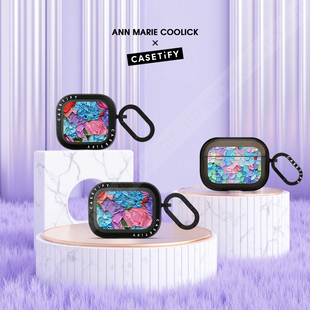 CASETiFY厚涂植物花卉艺术Ann Marie Coolick适用苹果Airpods pro 2/3代无线蓝牙耳机保护套Airpods 4代软壳