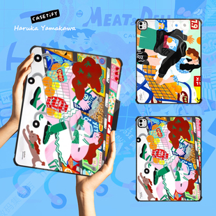 12.9寸平板电脑保护套Air第4 CASETiFY艺术家Haruka Pro 7代防摔壳 Yamakawa卡通趣味适用苹果iPad