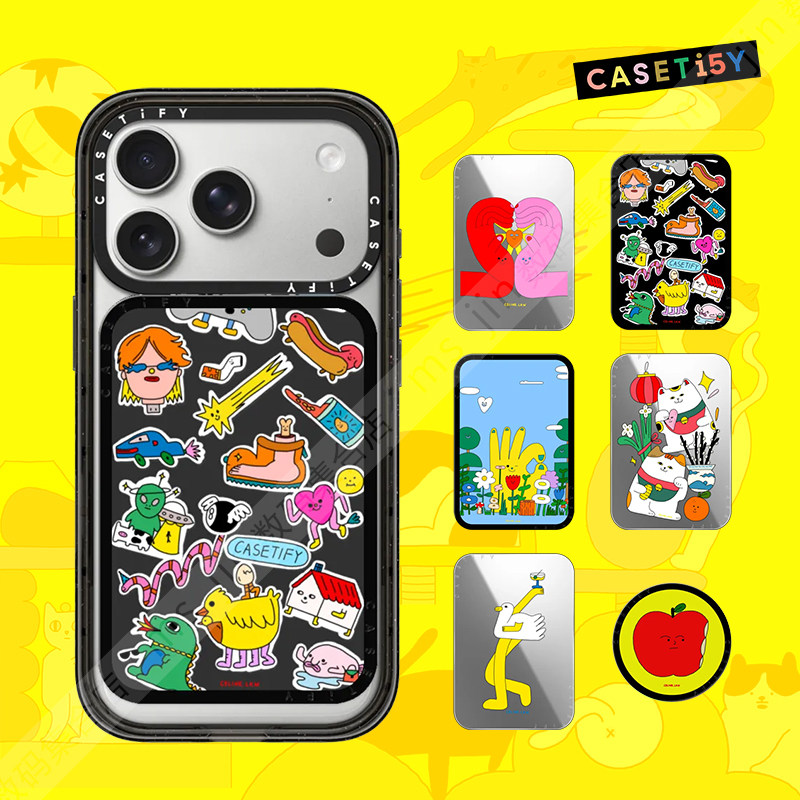 CASETiFY卡通插画艺术磁吸支架