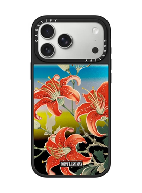 现货CASETiFY联名Poppy Lissiman红色百合适用苹果iPhone17 pro max磁吸手机壳16/15/14/澳洲潮牌奇幻艺术13