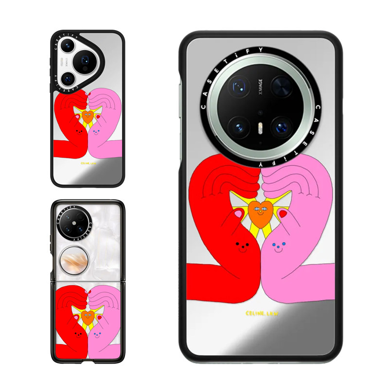 现货CASETiFY爱的力量适用华为Pura 80 Pro手机壳Ultra/Pocket 2折叠Mate70Pro+时尚潮牌趣味高端防摔保护套