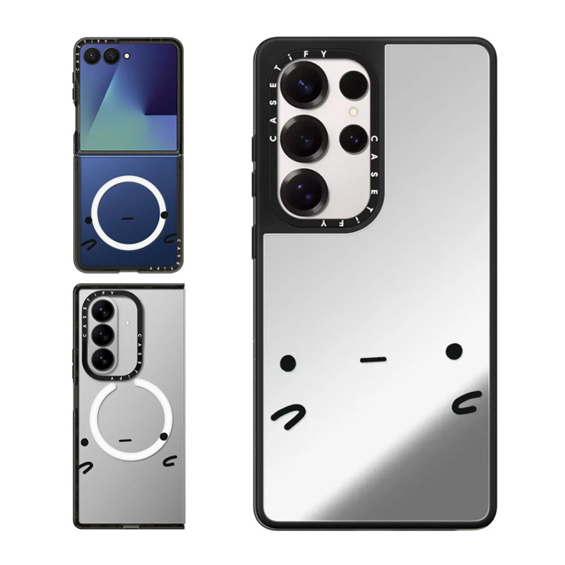 现货CASETiFY悲伤土豆脸适用三星S24/S25 Ultra手机壳Z Flip7/Z Fold 6/5小众趣味可爱简约透明防摔保护套s23