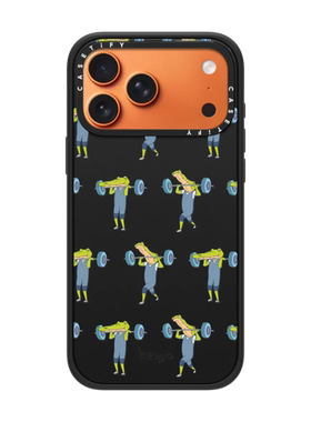 现货CASETiFY插画艺术家Keigo鳄鱼举重达人适用苹果iPhone17 Pro Max磁吸手机壳16/15/14可爱13趣味保护套12