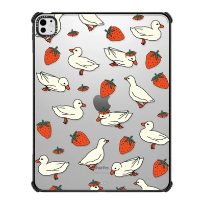 鸭子和草莓casetify苹果平板壳