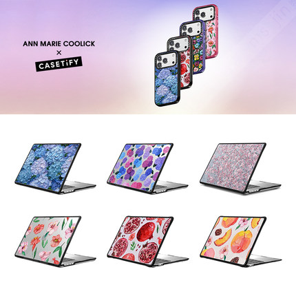 CASETiFY艺术家联名Ann Marie Coolick适用于苹果MacBook Pro13/14/15/16寸电脑笔记本保护壳Air防摔套M1-M4