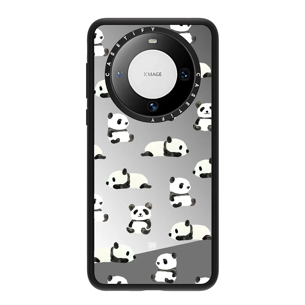 CASETiFY水彩风慵懒熊猫适用huawei华为Mate60Pro手机壳时尚潮牌Mate60小众高级感pro+全包防摔保护套高端ins