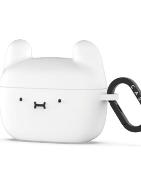 现货CASETiFY美国艺术家Coolman联名立体硅胶珍藏版适用苹果airpods pro 2代无线蓝牙耳机保护套白色可爱软壳