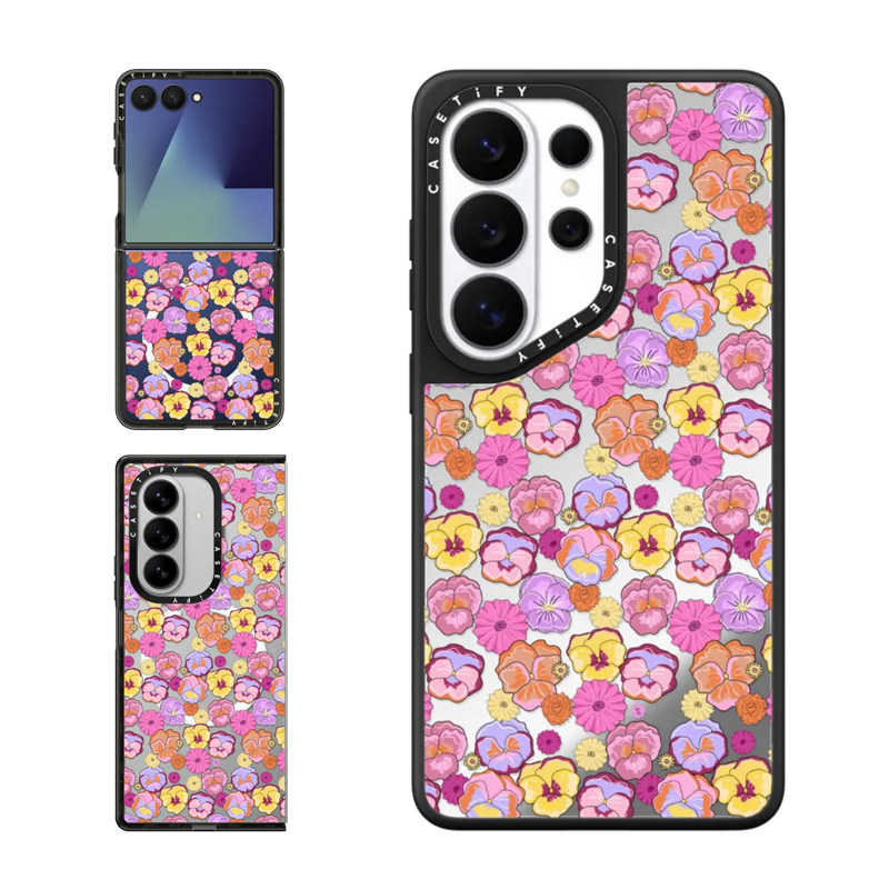 CASETiFY迷你三色堇印花手机壳