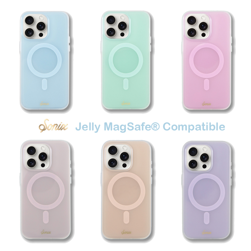 sonix新款果冻色系列适用苹果iPhone16 pro ma手机壳Magsafe磁吸时尚潮牌15简约清新全包防摔保护套高档ins风