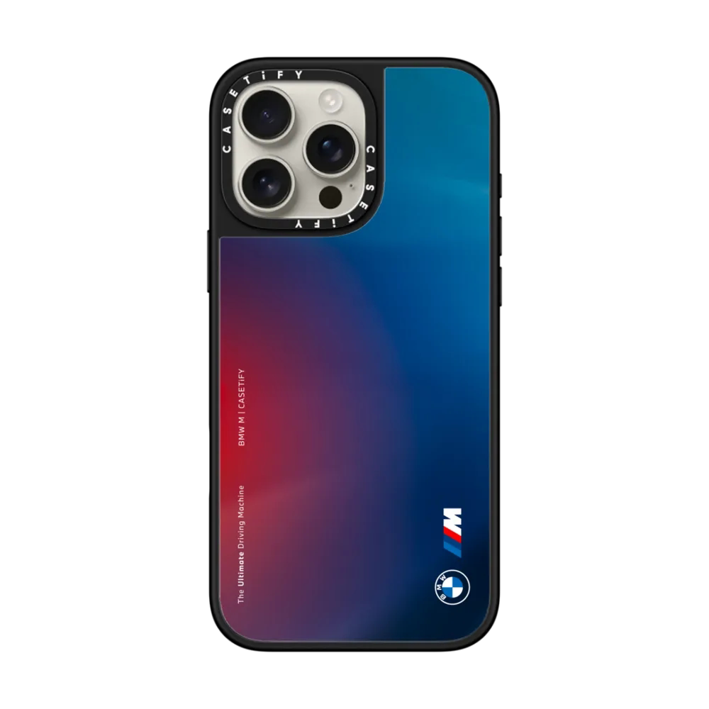现货CASETiFY联名宝马BMW M珠光宝气渐变适用苹果iPhone16 pro max磁吸手机壳15/14/13限量款商务高端保护套