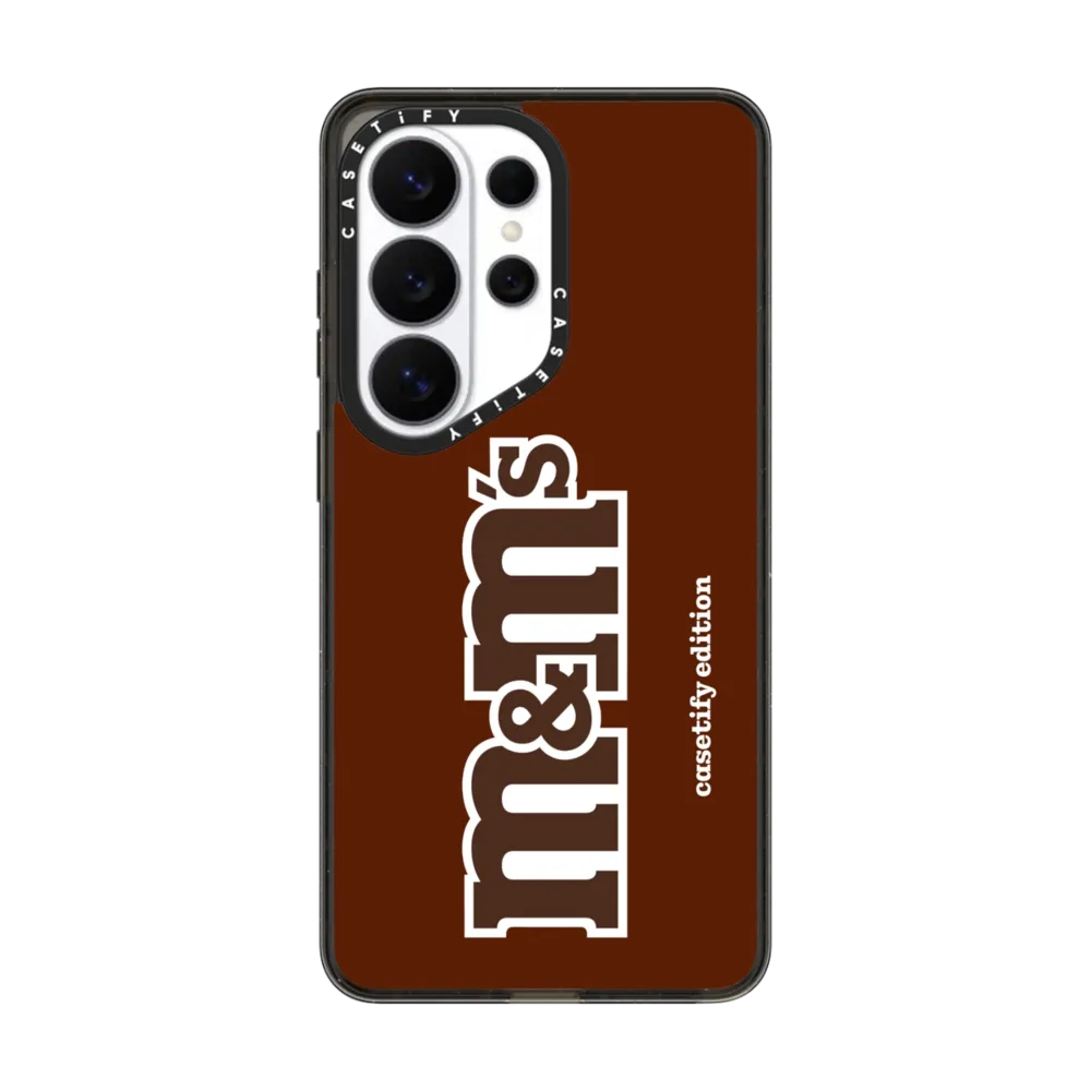 现货CASETiFY联名M&M'S糖果系M豆经典logo棕色适用三星S25/S26 Ultra手机壳Z Flip 6/Z Fold 5趣味限量保护套