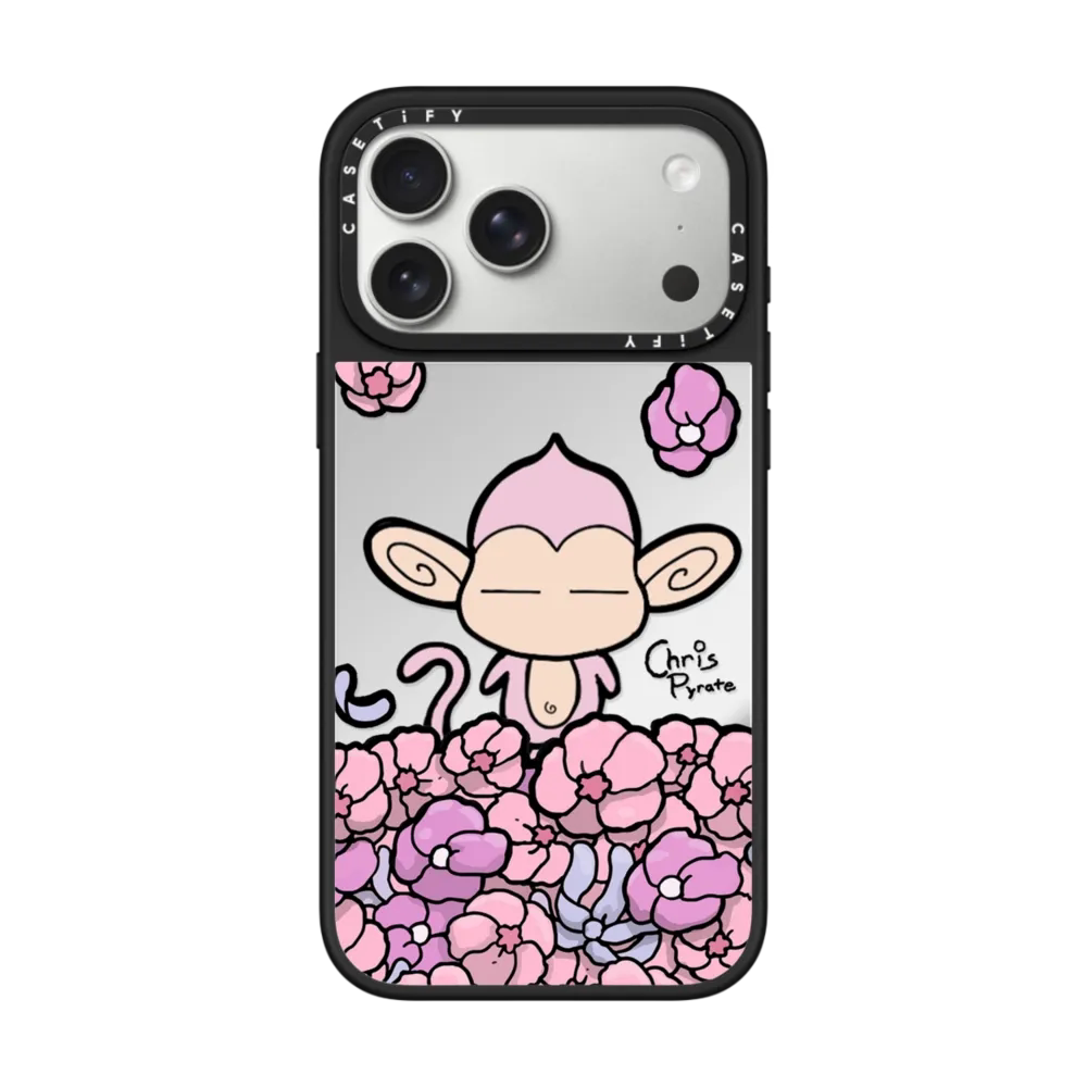 现货CASETiFY梦仔小猴子适用于苹果iPhone17 Pro Max磁吸手机壳16/15/14创意13春日繁花艺术趣味防摔保护套12