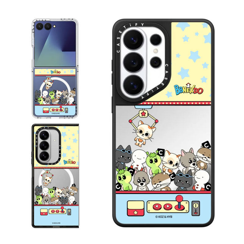 现货CASETiFY联名BBNEXDO门童夹娃娃机适用三星S25/S26 Ultra手机壳Z Flip 7/Z Fold 6卡通可爱限量款保护套