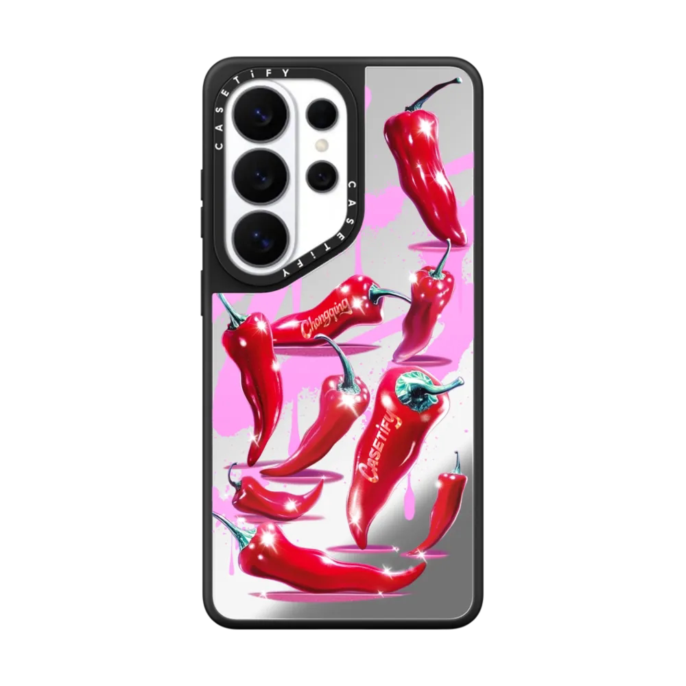 现货CASETiFY重庆城市限定热辣江湖适用三星S25/S26 Ultra手机壳Z Flip7/Z Fold 6/5创意个性辣椒保护套s24+