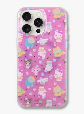 三丽鸥hello kitty联名sonix朋友冰淇淋店适用苹果iPhone16 pro max磁吸手机壳14卡通可爱萌趣味ins风防摔套