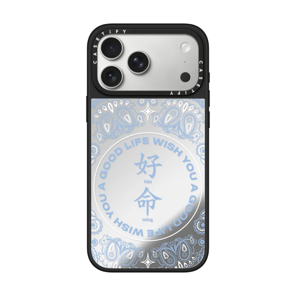 现货CASETiFY好命蓝色腰果花适用苹果iPhone17 Pro Max磁吸手机壳16/15/14时尚潮牌13小众高级感好运保护套12