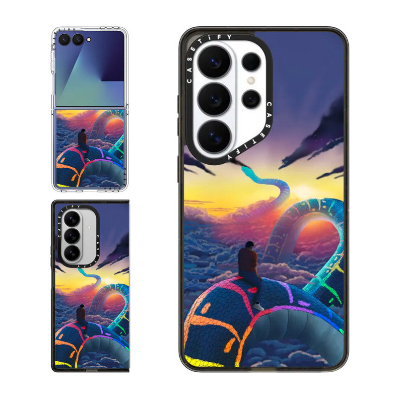 现货CASETiFY蛇·新生适用三星S25/S26 Ultra手机壳Z Flip7/Z Fold 6/5创意艺术小众高端独特防摔保护套s24+