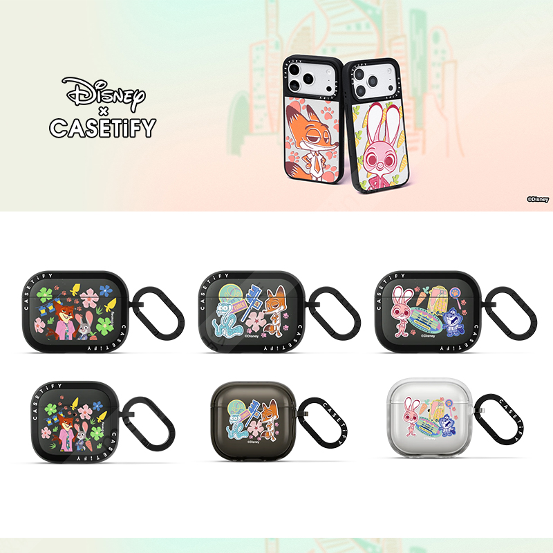 CASETiFY联名疯狂动物城2耳机套