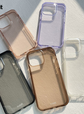 【特价清仓】holdit不易发黄透明手机壳适用苹果iPhone14 Pro Max全包13防摔12简约软壳瑞典北欧ins风保护套