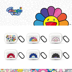 CASETiFY联名村上隆FLOWERS BLOOM适用苹果Airpods pro 2/3代无线蓝牙耳机保护套Airpods 4代时尚潮流防摔壳