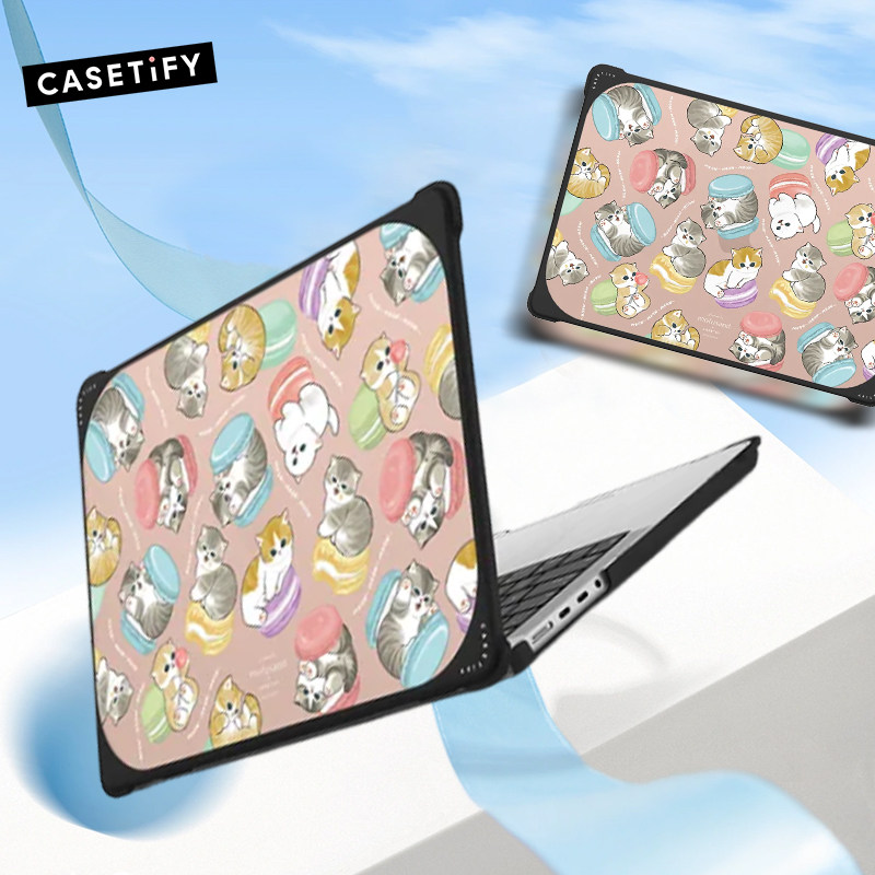 CASETiFY联名Mofusand艺术家适用于苹果MacBook Pro13/14/16寸电脑笔记本保护壳M3/M4可爱猫咪Air全包防摔套