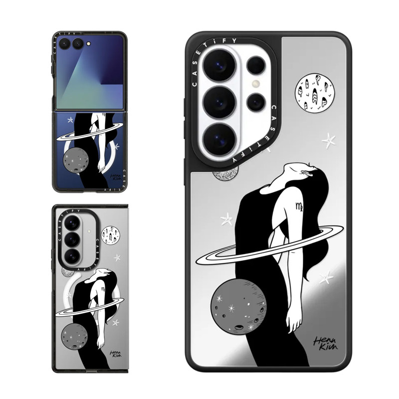 现货CASETiFY处女座适用三星S25/S26 Ultra手机壳Z Flip7/Z Fold 6/5个性创意星座小众独特艺术防摔保护套s24