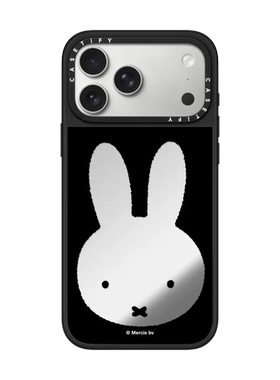 现货CASETiFY联名米菲兔子黑色镜框适用苹果iPhone17 pro max磁吸手机壳16/15/14可爱卡通13限量镜面保护套12