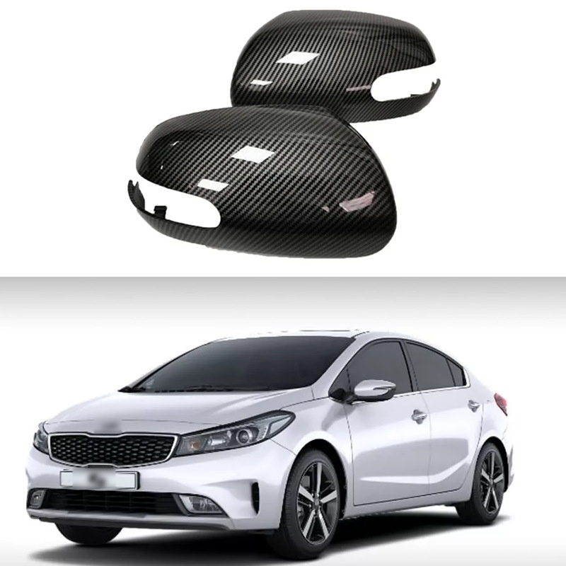 适用于09-12款起亚KIA K3 Cerato Forte牛角后视镜盖装饰倒车镜罩