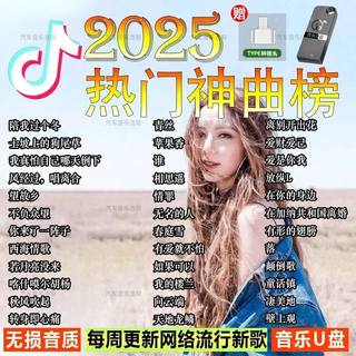 【带歌词】2025最新车载抖音热门网红热歌dj音乐无损音质车载U盘