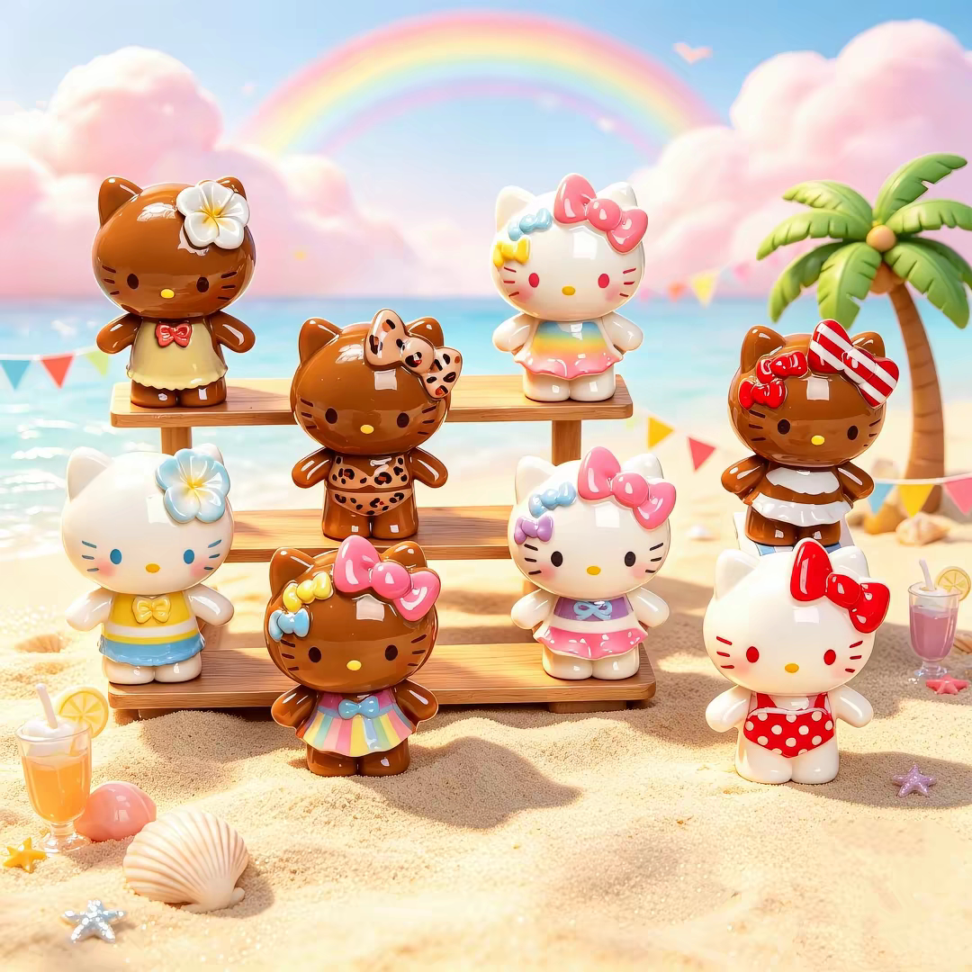 HelloKitty凯蒂猫树脂摆件可爱卡通公仔玩偶桌面装饰品