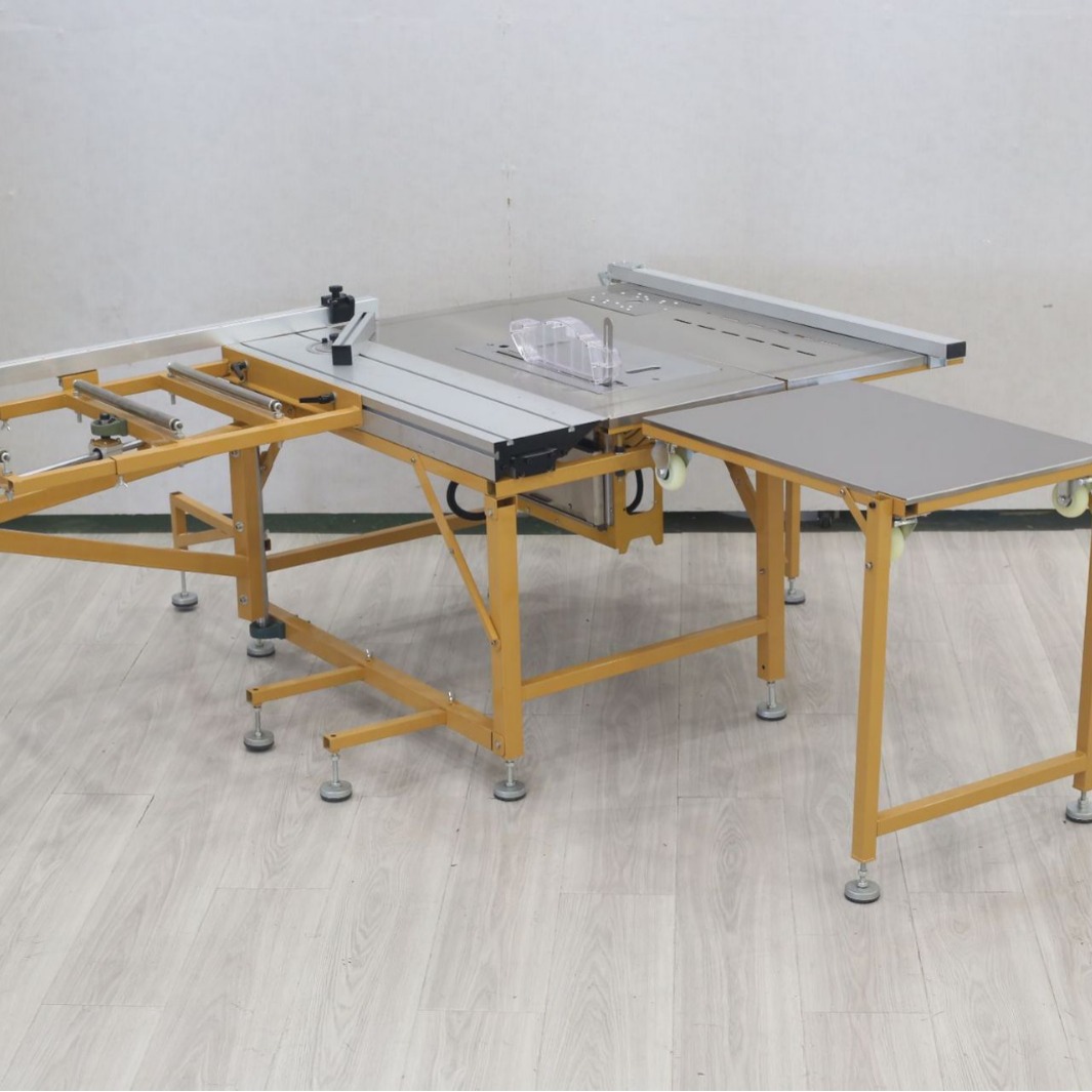 摇臂导轨锯台  不锈钢台面精密推台锯 实用性高高效木工板