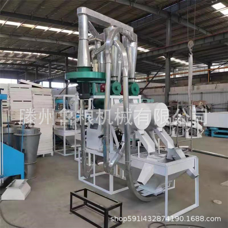 鲁粮双罗磨面机 全自动成套小麦玉米大豆磨面机