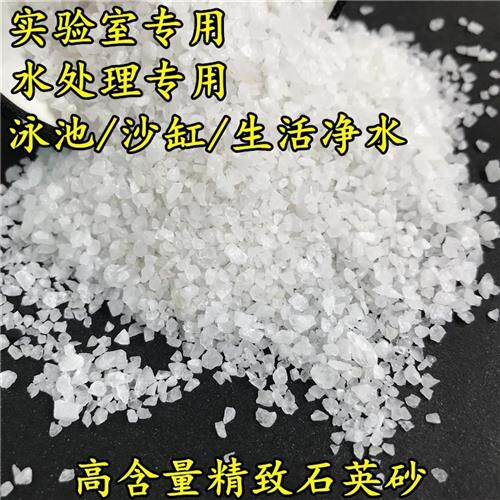 石英砂实验室用高硅含量半透硅砂净水过滤实验专用高纯精制石英砂