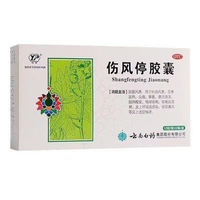 云丰 伤风停胶囊 0.35g*24粒/盒