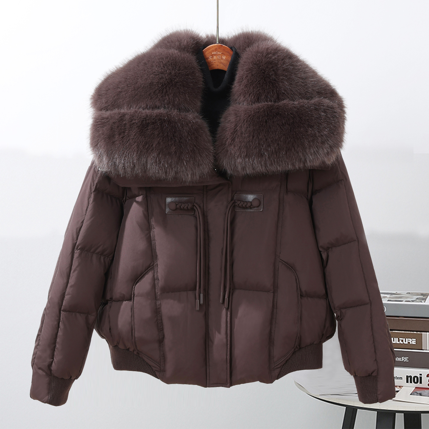 高品质短款羽绒服女2025新款冬季女款宽松大毛领女士爆款保暖外套