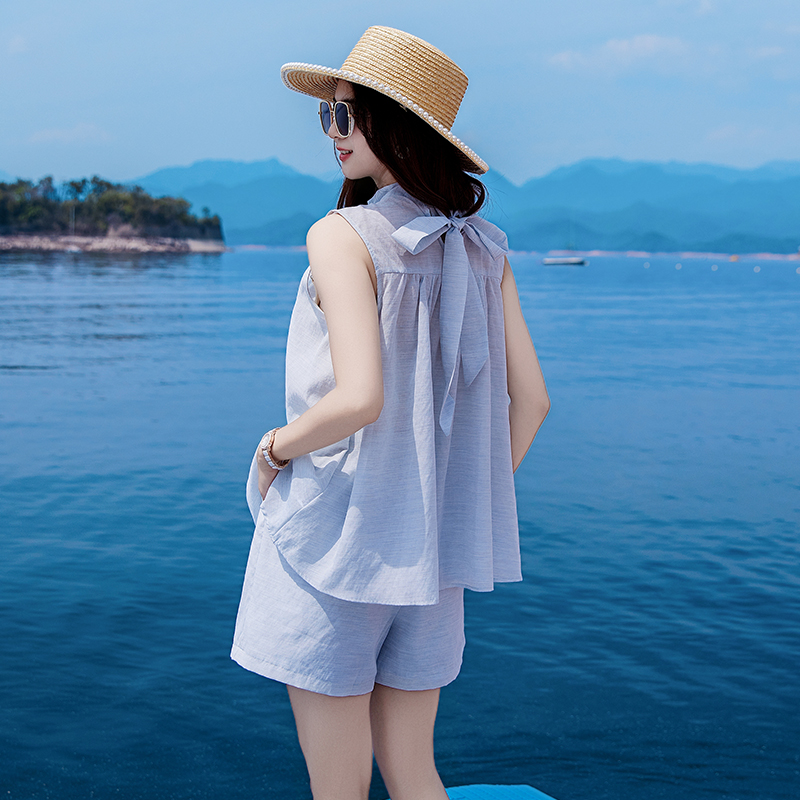 韩系夏日小个子套装女2025新款超火夏装一整套夏季减龄穿搭两件套