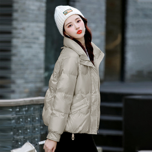 薄款 免洗羽绒服女短款 轻薄女款 冬季 亮面小个子白鸭绒外套 2025新款