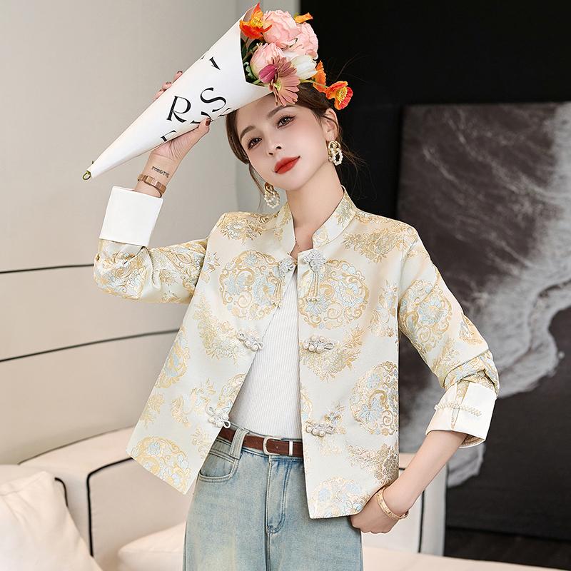 新中式超好看立领唐装复古短外套