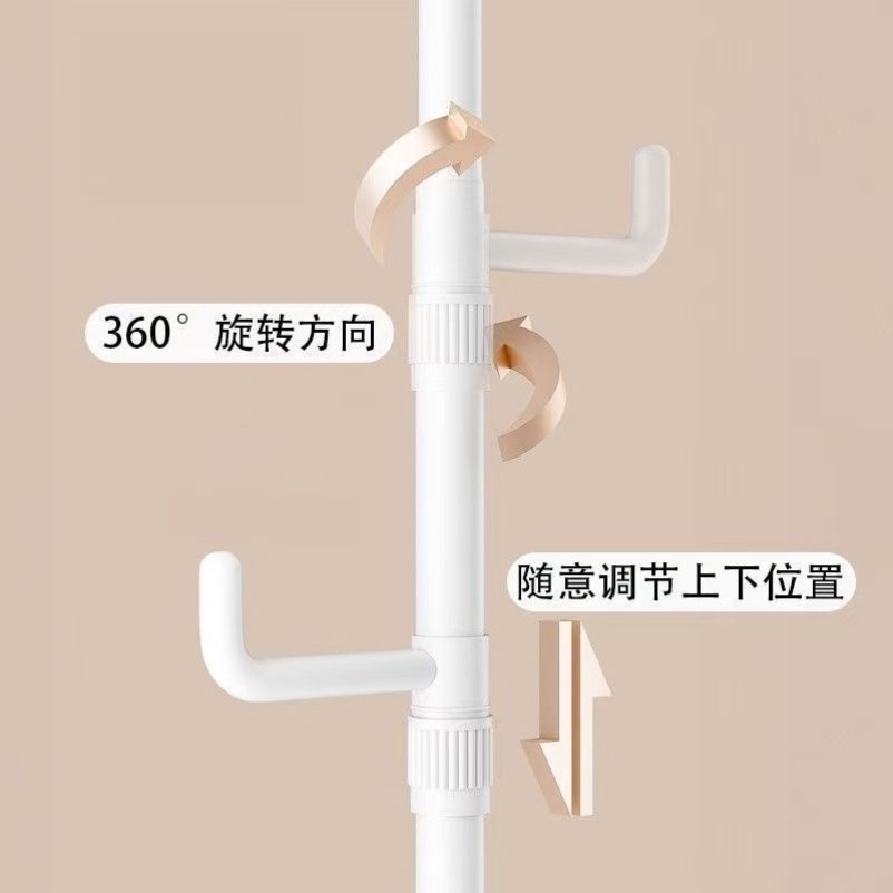 顶天立地衣架客厅挂衣架落地衣帽架卧室置衣架置物架晾衣架挂衣杆