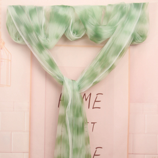 绿色纱幔布料中式吊顶装饰中国风婚庆婚礼背景国风古风网红纱布料