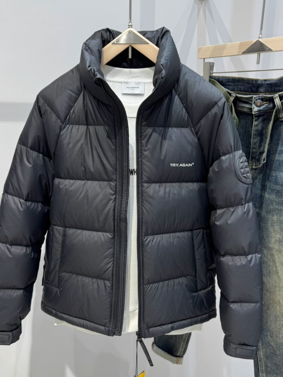 ZIQQO~好穿又显白！立领羽绒服男冬季90鸭绒青年潮流百搭保暖外套