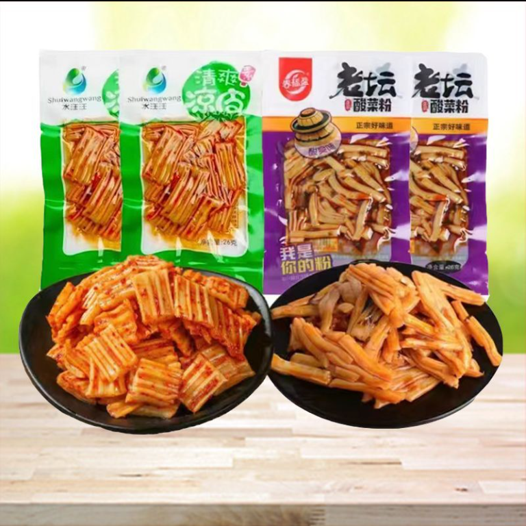 春福盈老坛酸菜粉皮魔芋爽清爽凉皮童年经典零食8090后儿时零食