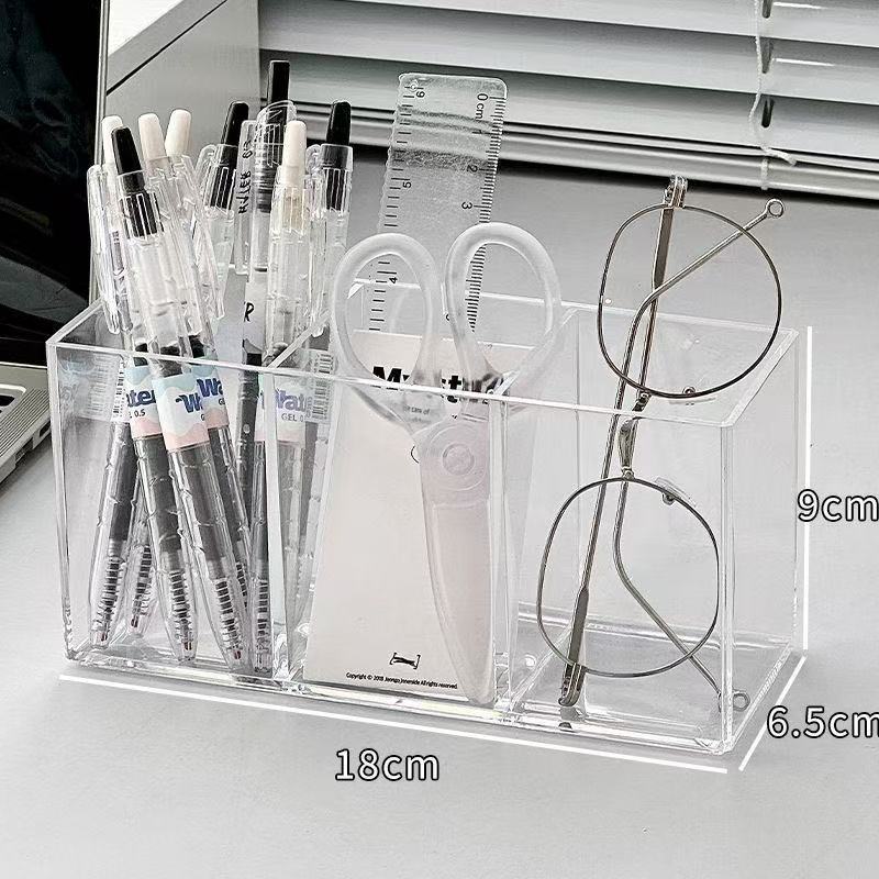 桌面化妆刷子收纳桶眉笔收纳筒眼影刷收纳盒学生多功能笔插笔座架
