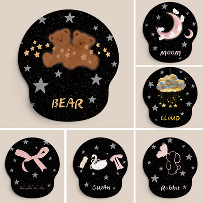 原创星空插画硅胶护腕鼠标垫手托