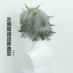 废渊战鬼 路德 cos假发 GACHIAKUTA RUDO染色渐变反翘短发